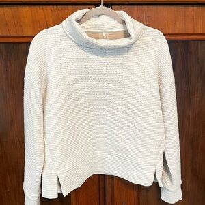 CALIA Athleisure Oatmeal Cowl Neck Pullover Sweater